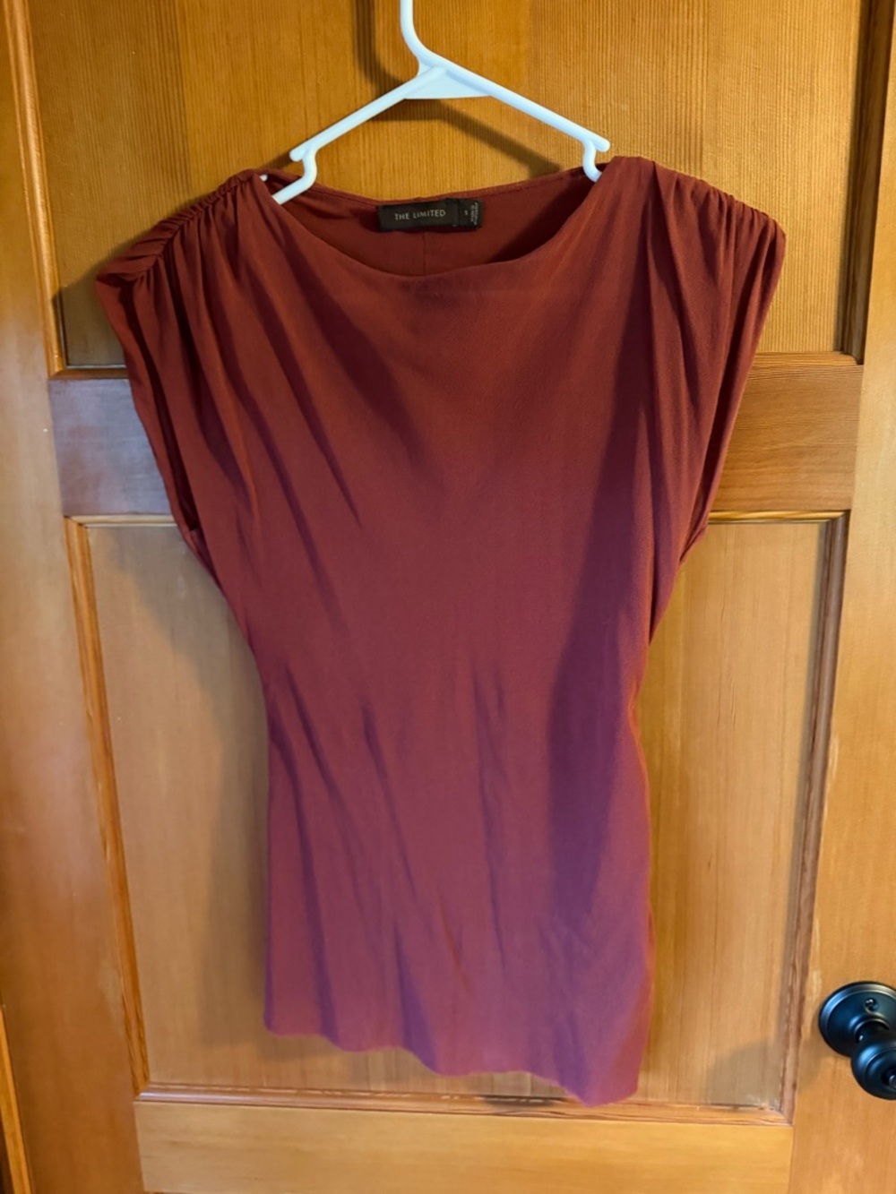 VINTAGE! The Limited Women's Rust Tunic with Cap Sleeves